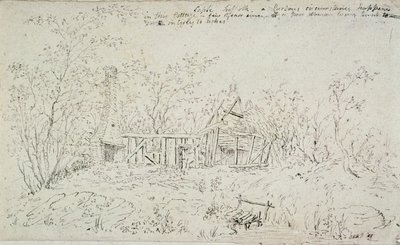 A Ruined Cottage at Capel, Suffolk, 1796 by John Constable